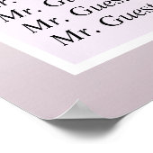 Verse Lavendel Trouwstoel Grafiek Poster (Hoek)