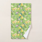 Verse Leemon Bloemige Botanische Patroon Bad Handdoek (Handdoek)