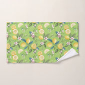 Verse Leemon Bloemige Botanische Patroon Bad Handdoek (Handdoek)