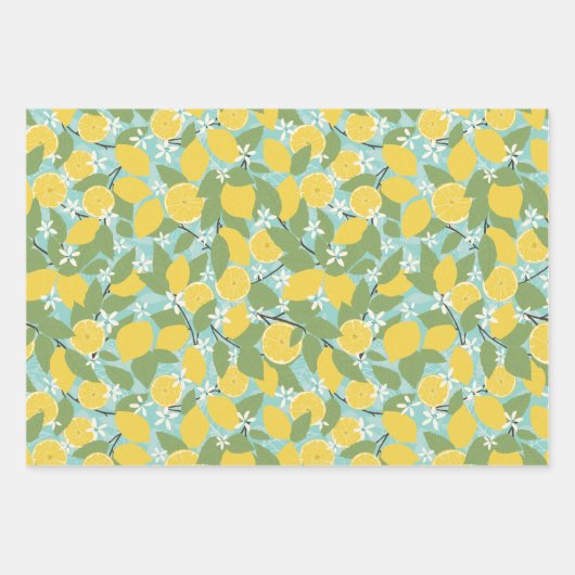 Verse lemmetjes Citrus Wrapping Paper set 3 (Voorkant)