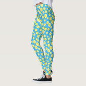 Verse lemoensnede blauwe zomerleggings leggings (Links)