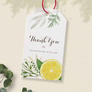 Verse Lemon Dank je cadeau Labels Cadeaulabel