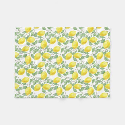 VERSE LEMONS FLEECE DEKEN (Voorkant (Horizontaal))