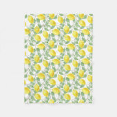 VERSE LEMONS FLEECE DEKEN (Voorkant)