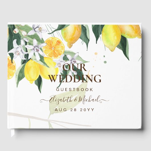 Verse Lemons Weddenschap Gastenboek (Voorkant)
