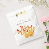 Verse Lemony Liefde Citrus Foliage Bruiloft Bedankzakje (Gezegeld)