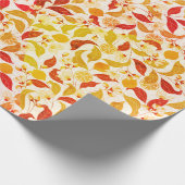 Verse Lemony Liefde Citrus Foliage Bruiloft Cadeaupapier (Hoek)