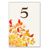 Verse Lemony Liefde Citrus Foliage Bruiloft Kaart (Achterkant)