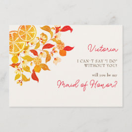 Verse Lemony Liefde Citrus Foliage Bruiloft Menu