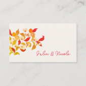 Verse Lemony Liefde Citrus Foliage Bruiloft Plaatskaartje (Voorkant)