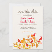 Verse Lemony Liefde Citrus Foliage Bruiloft Save The Date (Voorkant)