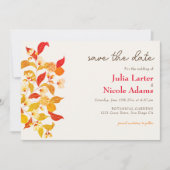 Verse Lemony Liefde Citrus Foliage Bruiloft Save The Date (Voorkant)