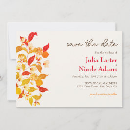Verse Lemony Liefde Citrus Foliage Bruiloft Save The Date