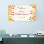Verse Lemony Liefde Citrus Foliage Bruiloft Spandoek (Beurs)