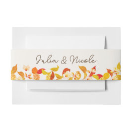 Verse Lemony Liefde Citrus Foliage Bruiloft Uitnodigingen Wikkel