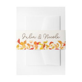 Verse Lemony Liefde Citrus Foliage Bruiloft Uitnodigingen Wikkel