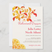 Verse Lemony Love Citrus Foliage Repetitie Diner Kaart (Voorkant)