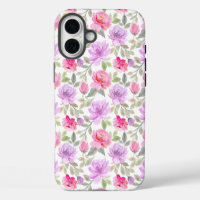 Verse Lente Vibe: Roze en Paarse Bloemendesign