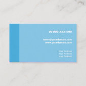 Verse Light Blue Contemmodern Transparency Square Visitekaartje (Achterkant)