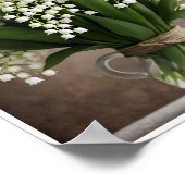 Verse Lily van de Vallei Bloem Poster Wandinrichti (Hoek)