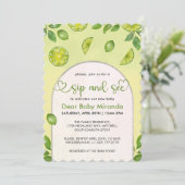 Verse Limoen Citrus Gender Neutral Sip en See Kaart (Staand voorkant)