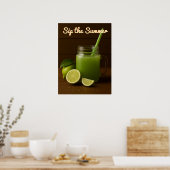 Verse Limoen Juice Summer – Verfrissende Citrus Poster (Keuken)