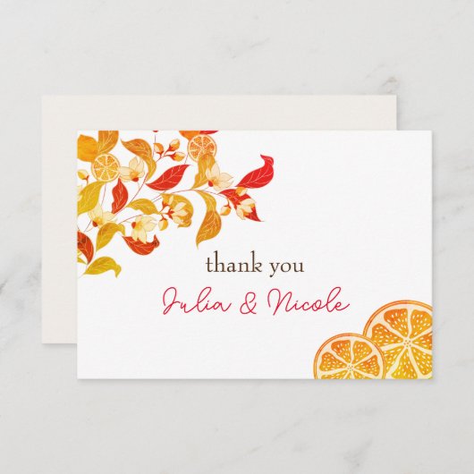 Verse Limoen Liefde Citrus Loof Bruiloft (Voorkant / Achterkant)