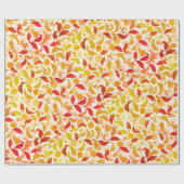 Verse Limoen Liefde Citrus Loof Bruiloft Cadeaupapier (Vlak)
