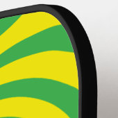 Verse Limoenade Optische Illusie Vortex Monogram Pickleball Paddle (Links Detail)