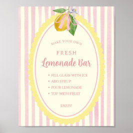 Verse Limonade Bar Menu Poster