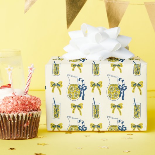 Verse limonadepatroon cadeaupapier rol (Verjaardagsfeest)