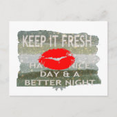 Verse lippen, opwekkende vibes: ‘Keep It Fresh & N Aankondigingskaart (Voorkant)