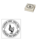 Verse lokale eieren  Hen Egg Carton Stamp Rubberstempel (Gestempeld)