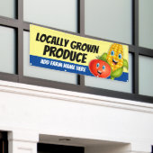Verse lokale producten Groente Stand Banner (Buitenkant Gebouw)