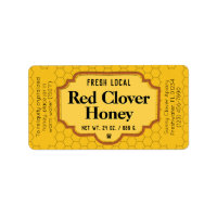 Verse lokale rode klaver Honey Jar
