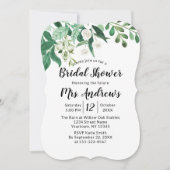 Verse loof botanische munt grens Vrijgezellenfeest Kaart (Voorkant)