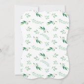 Verse loof botanische munt grens Vrijgezellenfeest Kaart (Achterkant)