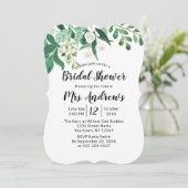 Verse loof botanische munt grens Vrijgezellenfeest Kaart (Staand voorkant)