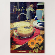 Verse maïs / Landleven - Tuin