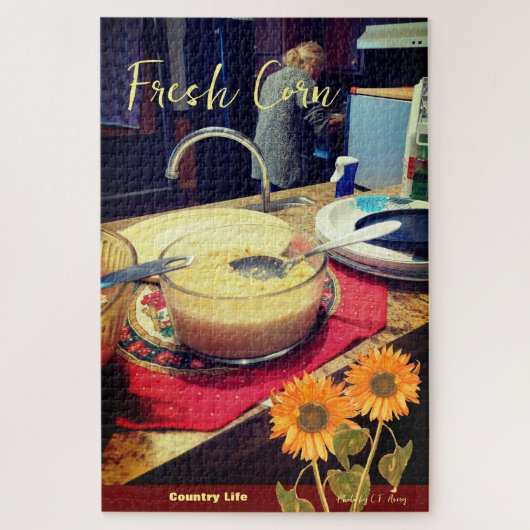 Verse maïs / Landleven - Tuin Legpuzzel (Verticaal)