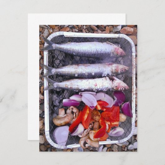 verse makreeluitnodiging kaart (Voorkant / Achterkant)