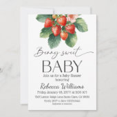 Verse Markt Aardbei Baby Shower Kaart (Voorkant)