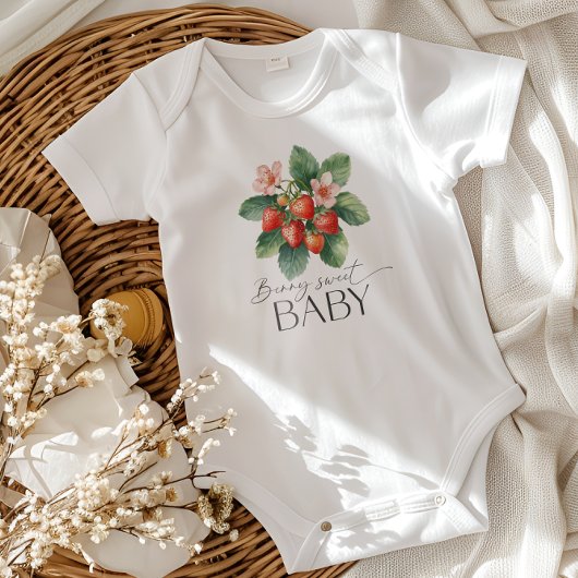 Verse Markt Aardbei Baby Shower Romper