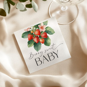 Verse Markt Aardbei Baby Shower Servet