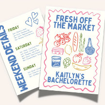 Verse Markt Bachelorette Reisplan Sjabloon