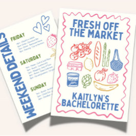 Verse Markt Bachelorette Reisplan Sjabloon Kaart
