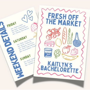 Verse Markt Bachelorette Reisplan Sjabloon Kaart