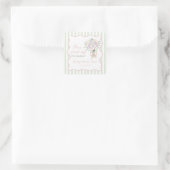 Verse Markt Bloem Bruidsfeesticker Vierkante Sticker (Tas)