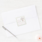 Verse Markt Bloem Bruidsfeesticker Vierkante Sticker (Envelop)