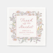 Verse Markt Bloem Bruiloft Bruiloftsfeest Servet (Voorkant)